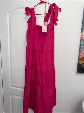 TCEC Hot Pink Maxi Dress